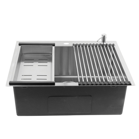 LAVEO MALAWI SLMA010D - ZLEWOZMYWAK STALOWY WPUSZCZANY Z AKCESORIAMI DOZOWNIK ROLLMATA 1-KOMOROWY 58X50 INOX Z SYFONEM LAVEO MALAWI SLMA010D - ZLEWOZMYWAK STALOWY WPUSZCZANY Z AKCESORIAMI DOZOWNIK ROLLMATA 1-KOMOROWY 58X50 INOX Z SYFONEM