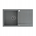 QUADRON EVAN 111 HCQE8650U5_BS - ZLEWOZMYWAK 1 KOMOROWY GRANITOWY WPUSZCZANY 86x50 SZARY Z SYFONEM