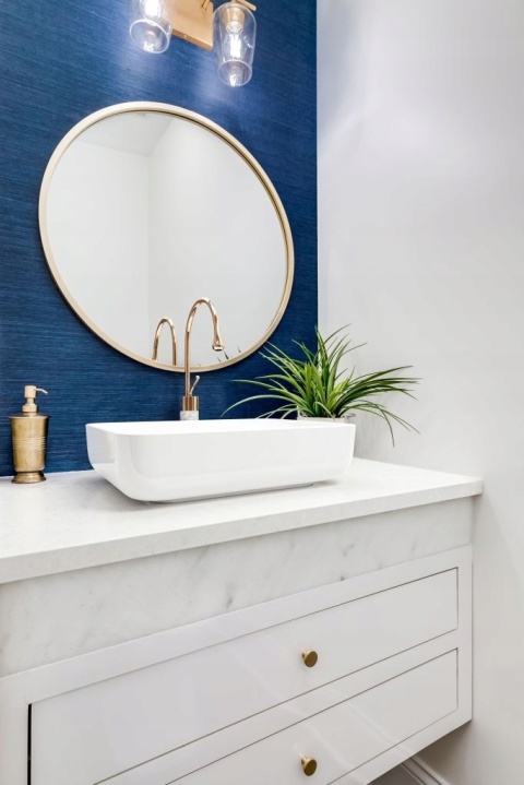 INVENA GABRO BU-33-W18 - BATERIA UMYWALKOWA WYSOKA Z RUCHOMĄ WYLEWKĄ MIEDZIANA BIAŁA