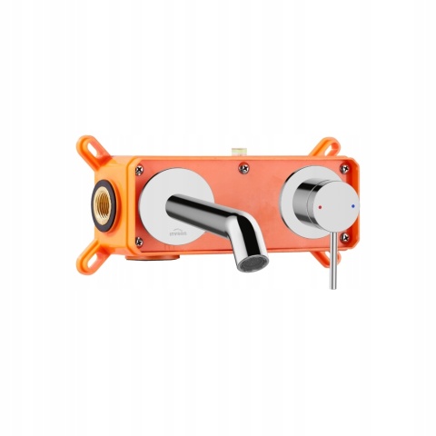 INVENA KALITEA BP-72-U01 - BATERIA UMYWALKOWA PODTYNKOWA CHROM Z BOXEM KOMPLET