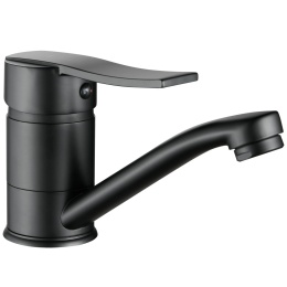 KUCHINOX MADERA BQM 726D - BATERIA UMYWALKOWA STOJĄCA Z RUCHOMĄ WYLEWKĄ CZARNA