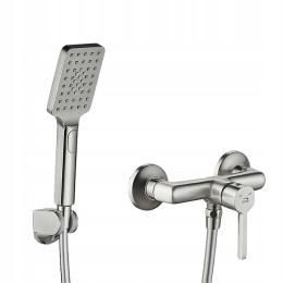 LAVEO ALITA BVA 341D - BATERIA PRYSZNICOWA Z ZESTAWEM PRYSZNICOWYM STAL SZCZOTKOWANA