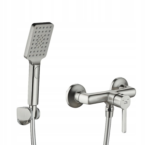 LAVEO ALITA BVA 341D - BATERIA PRYSZNICOWA Z ZESTAWEM PRYSZNICOWYM STAL SZCZOTKOWANA