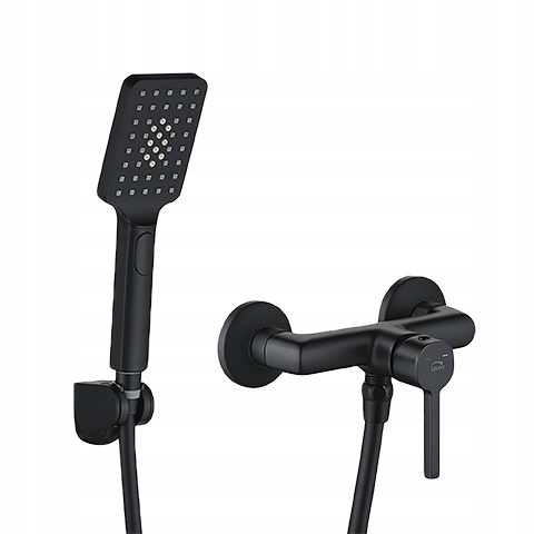 LAVEO ALITA BVA 741D - BATERIA PRYSZNICOWA Z ZESTAWEM PRYSZNICOWYM CZARNA