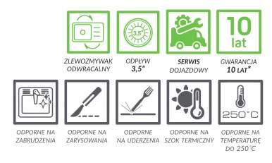 LAVEO MILOS SPM 6209 - ZLEWOZMYWAK GRANITOWY 2-KOMOROWY 98X50 CM BIAŁY