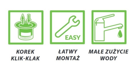 LAVEO POLA BAP 032D - BATERIA BIDETOWA CHROM Z KORKIEM KLIK-KLAK