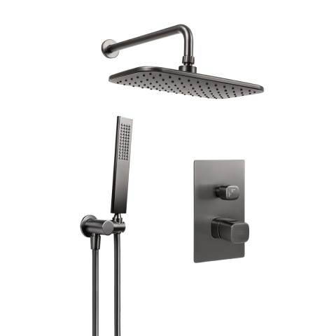 LAVEO TORES BVT 901P - ZESTAW PRZYSZNICOWY PODTYNKOWY KOMPLET GRAFIT