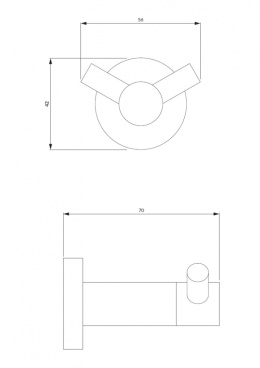 OMNIRES MODERN PROJECT MP60120GLB - HACZYK PODWÓJNY MOSIĄDZ ZŁOTY SZCZOTKOWANY