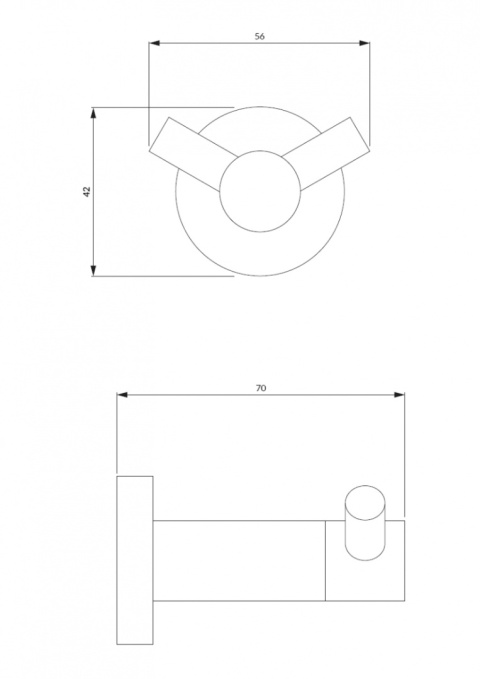 OMNIRES MODERN PROJECT MP60120GLB - HACZYK PODWÓJNY MOSIĄDZ ZŁOTY SZCZOTKOWANY