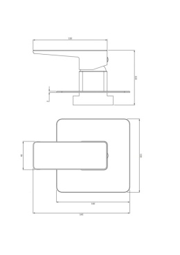 OMNIRES PARMA PM7445NI - BATERIA PRYSZNICOWA PODTYNKOWA NIKIEL SZCZOTKOWANY