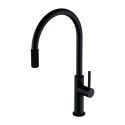 OMNIRES SWITCH SW9059BL - BATERIA KUCHENNA Z PODŁĄCZENIEM DO WODY FILTROWANEJ Z WYCIĄGANĄ WYLEWKĄ CZARNY MAT