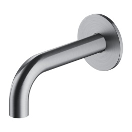 OMNIRES Y WDY-SNI - WYLEWKA WANNOWA ŚCIENNA KRÓTKA NIKIEL SZCZOTKOWANY MOSIĘŻNA