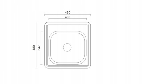 QUADRON JOE 110 HD110SAT4848 - ZLEWOZMYWAK 1-KOMOROWY STALOWY WPUSZCZANY 48x48 CM Z SYFONEM