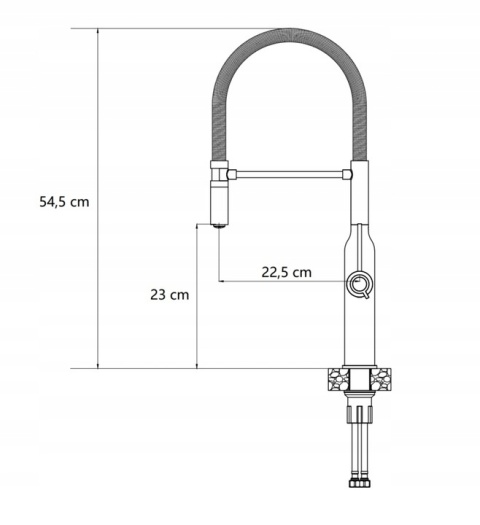 QUADRON MARILYN 3523527_PVDC1 - BATERIA KUCHENNA STALOWA MIEDZIANA WYSOKA SPRĘŻYNOWA Z RUCHOMĄ WYLEWKĄ