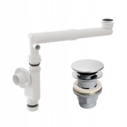 SYFON UMYWALKOWY OSZCZĘDZAJĄCY MIEJSCE Z KORKIEM KLIK KLAK - JANO Y0003