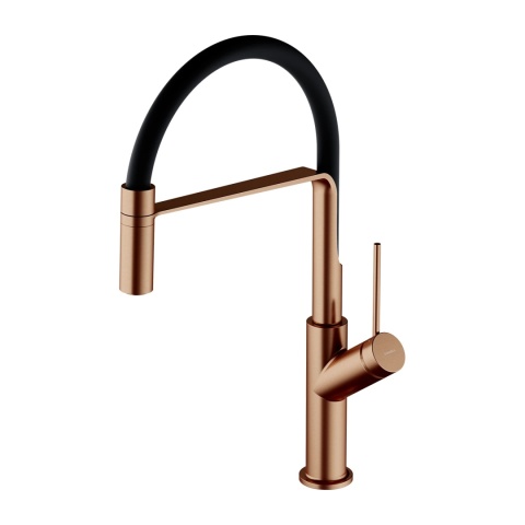 VITA VI6350BLCPB - BATERIA KUCHENNA STOJĄCA Z RUCHOMĄ WYLEWKĄ MIEDŹ SZCZOTKOWANA/CZARNY MAT