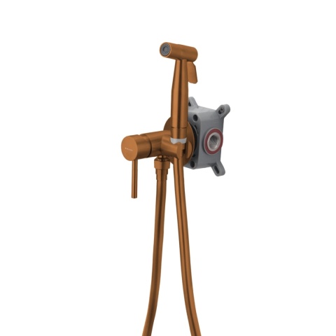 BALNEO BATERIA BIDETOWA PODTYNKOWA MIEDŹ SZCZOTKOWANA CASCADE MODEL 2 COPPER