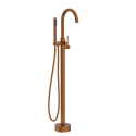 BALNEO BATERIA WANNOWA WOLNOSTOJĄCA PODŁOGOWA MIEDŹ SZCZOTKOWANA CASCADE MODEL 2 COPPER