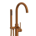 BALNEO BATERIA WANNOWA WOLNOSTOJĄCA PODŁOGOWA MIEDŹ SZCZOTKOWANA CASCADE MODEL 2 COPPER