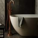 BALNEO BATERIA WANNOWA WOLNOSTOJĄCA PODŁOGOWA MIEDŹ SZCZOTKOWANA CASCADE MODEL 2 COPPER