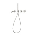 BALNEO BATERIA WANNOWA PODTYNKOWA 4-OTWOROWA INOX SZCZOTKOWANY CASCADE MODEL 3 INOX