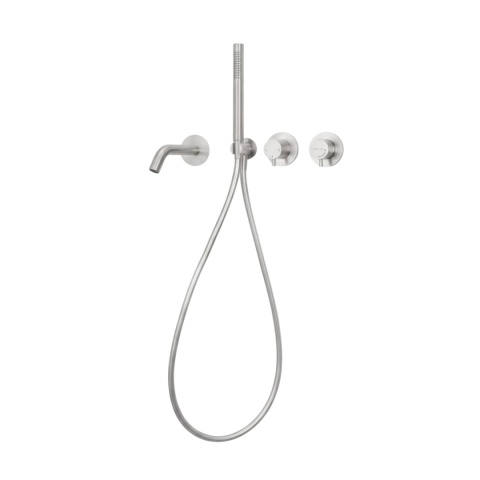 BALNEO BATERIA WANNOWA PODTYNKOWA 4-OTWOROWA INOX SZCZOTKOWANY CASCADE MODEL 3 INOX
