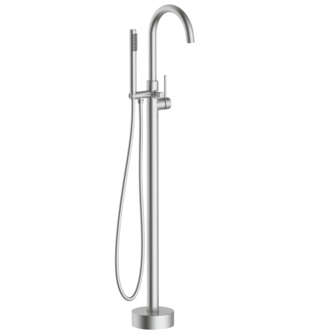 BALNEO BATERIA WANNOWA WOLNOSTOJĄCA PODŁOGOWA INOX SZCZOTKOWANY CASCADE MODEL 2 INOX