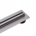 BALNEO SLIM LOW PROLINE GUN METAL 80 - ODPŁYW LINIOWY SLIM 80 CM, STAL NIERDZEWNA GRAFIT