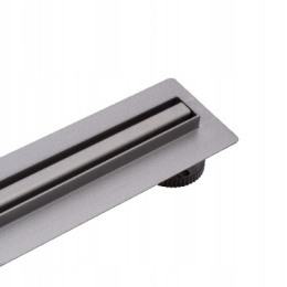 BALNEO SLIM LOW PROLINE GUN METAL 80 - ODPŁYW LINIOWY SLIM 80 CM, STAL NIERDZEWNA GRAFIT