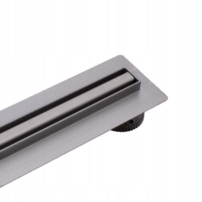 BALNEO SLIM LOW PROLINE GUN METAL 80 - ODPŁYW LINIOWY SLIM 80 CM, STAL NIERDZEWNA GRAFIT