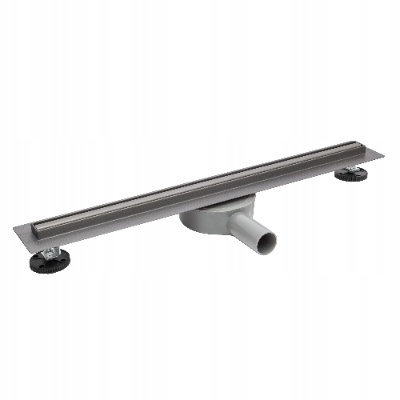 BALNEO SLIM LOW PROLINE GUN METAL 80 - ODPŁYW LINIOWY SLIM 80 CM, STAL NIERDZEWNA GRAFIT