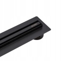 BALNEO SLIM LOW PROLINE BLACK 60 - ODPŁYW LINIOWY SLIM 60 CM, STAL NIERDZEWNA CZARNY MAT