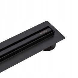 BALNEO SLIM LOW PROLINE BLACK 60 - ODPŁYW LINIOWY SLIM 60 CM, STAL NIERDZEWNA CZARNY MAT
