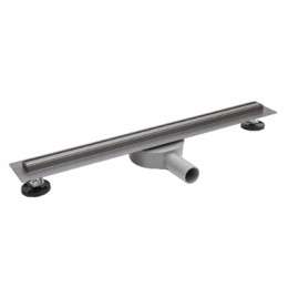 BALNEO SLIM LOW PROLINE GUN METAL 70 - ODPŁYW LINIOWY SLIM 70 CM, STAL NIERDZEWNA GRAFIT