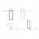 BALNEO WALL-BOX BRUSH S PRAWY - SZAFKA PODTYNKOWA NA SZCZOTKĘ WC I PAPIER PRAWA DO ZABUDOWY