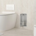 BALNEO WALL-BOX BRUSH S LEWY - SZAFKA PODTYNKOWA NA SZCZOTKĘ WC I PAPIER LEWA DO ZABUDOWY