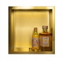 BALNEO WALL-BOX ONE GOLD 30x30x10 - PÓŁKA WNĘKOWA ŁAZIENKOWA 30X30X10 CM ZŁOTY SZCZOTKOWANY