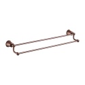OMNIRES ART LINE AL53226ORB - WIESZAK NA RĘCZNIK PODWÓJNY, 65cm MIEDŹ ANTYCZNA