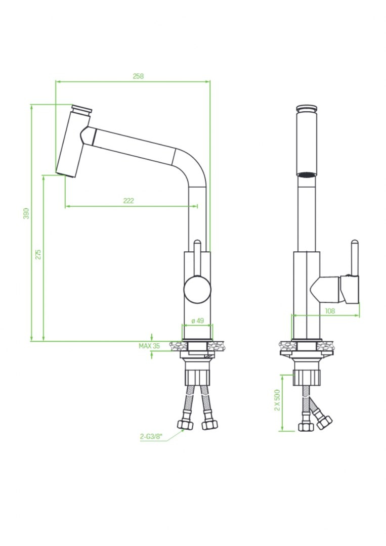 LAVEO TORO BAX 769D - BATERIA ZLEWOZMYWAKOWA STOJĄCA Z WYCIĄGANĄ WYLEWKA CZARNA LAVEO TORO BAX 769D - BATERIA ZLEWOZMYWAKOWA STOJĄCA Z WYCIĄGANĄ WYLEWKA CZARNA