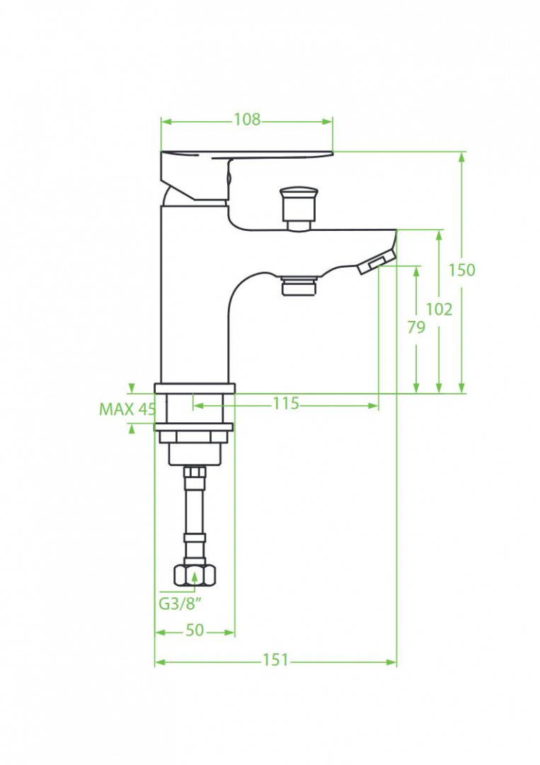 LAVEO APPIA BLP 01JD - BATERIA WANNOWA 1-OTOWROWA CHROM STOJĄCA LAVEO APPIA BLP 01JD - BATERIA WANNOWA 1-OTOWROWA CHROM STOJĄCA