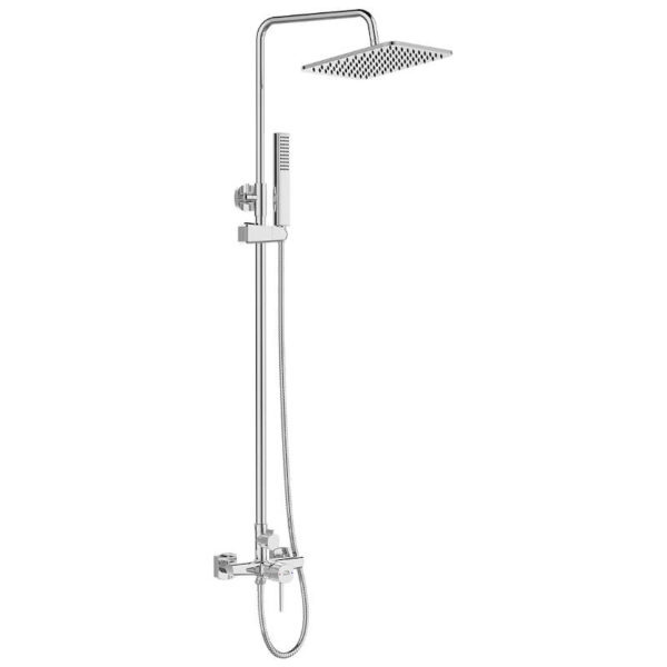 LAVEO POLA PLA 00KX - KOLUMNA NATRYSKOWA Z BATERIĄ KWADRATOWA CHROM LAVEO POLA PLA 00KX - KOLUMNA NATRYSKOWA Z BATERIĄ KWADRATOWA CHROM