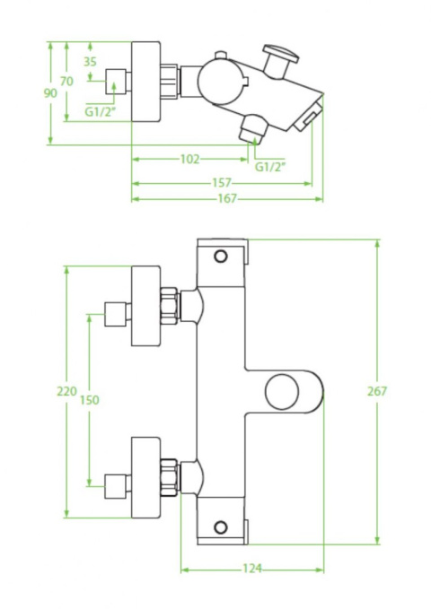 LAVEO TERMICO BAT 71TD - BATERIA WANNOWA TERMOSTATYCZNA CZARNA LAVEO TERMICO BAT 71TD - BATERIA WANNOWA TERMOSTATYCZNA CZARNA