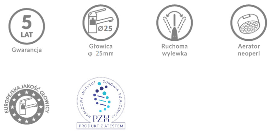 BATERIA ZLEWOZMYWAKOWA ŚCIENNA WYSOKA WYLEWKA KUCHINOX VILAVA BKW 787D BATERIA ZLEWOZMYWAKOWA ŚCIENNA WYSOKA WYLEWKA KUCHINOX VILAVA BKW 787D